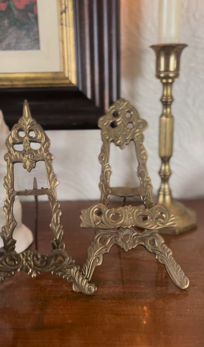 Solid Brass Ornate Picture Easel (1 left)