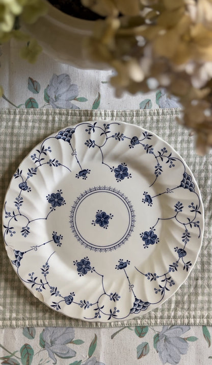 Blue and White Staffordshire Finlandia Pattern Plate