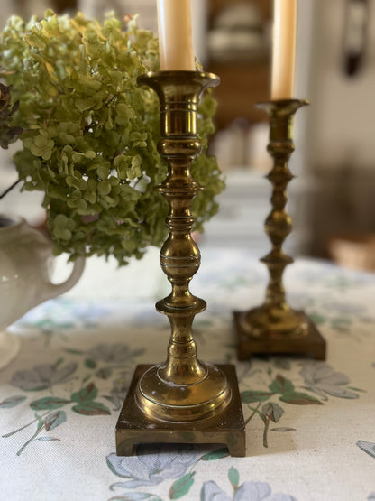 Set of 2 Brass Candle Holders