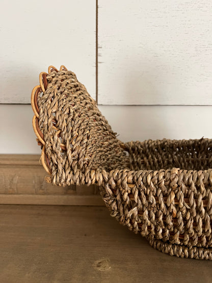 Two Toned Wicker Turkey Basket