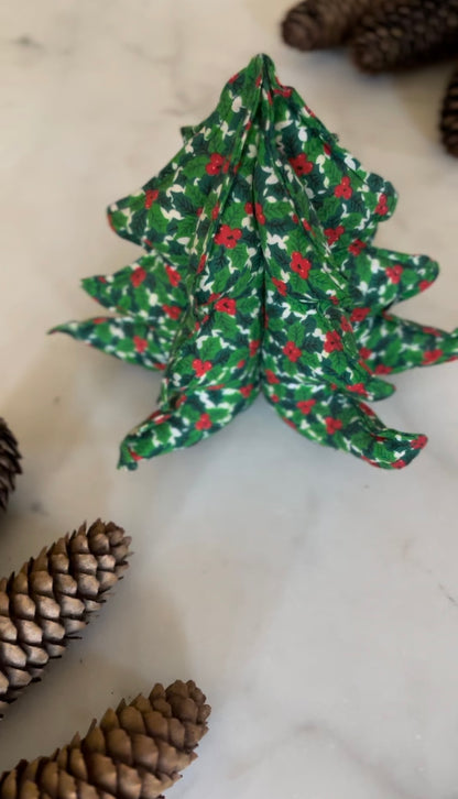 Vintage Fabric Christmas Tree