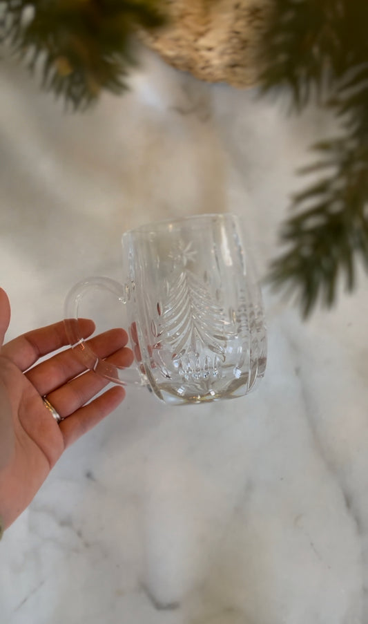 Cut Crystal Christmas Tree Mug