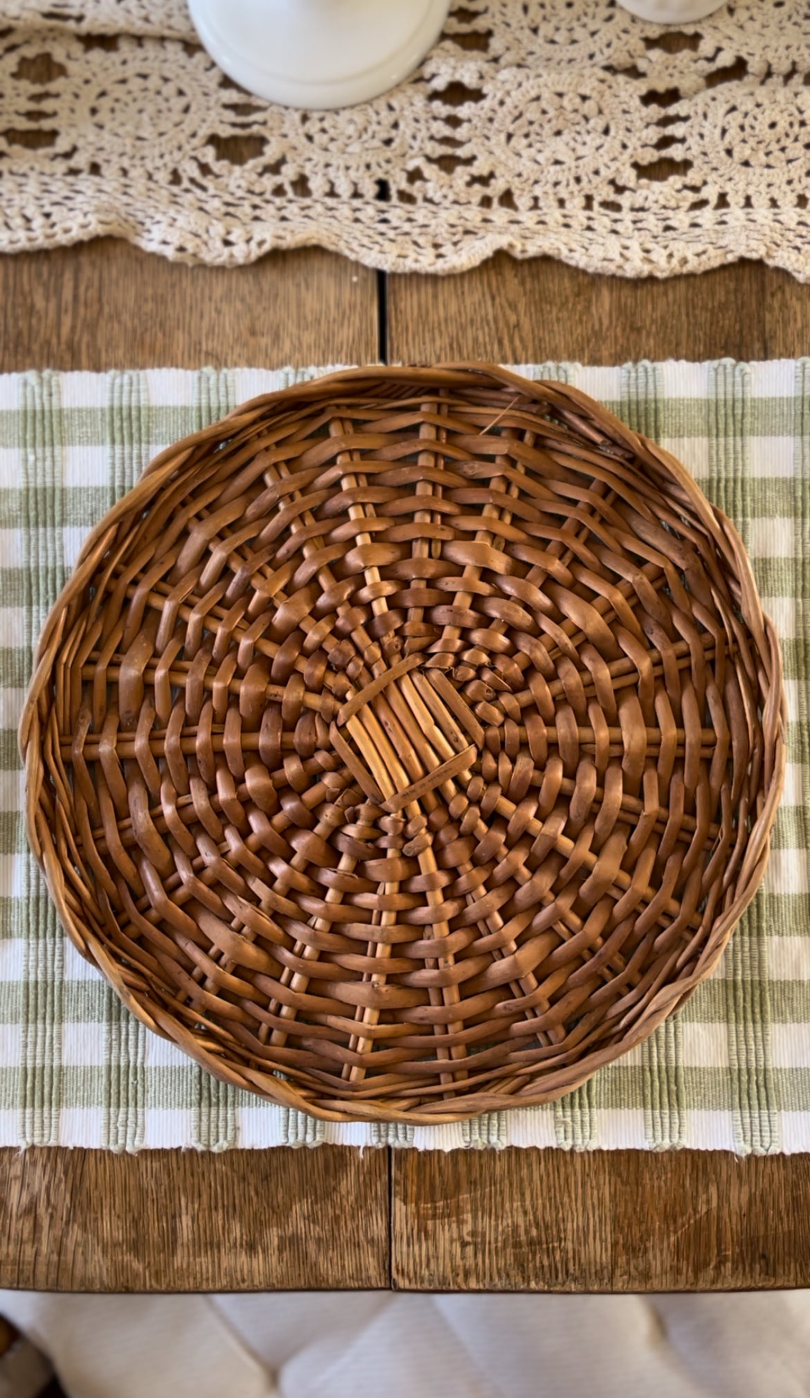 Set of Four Wicker Chargers