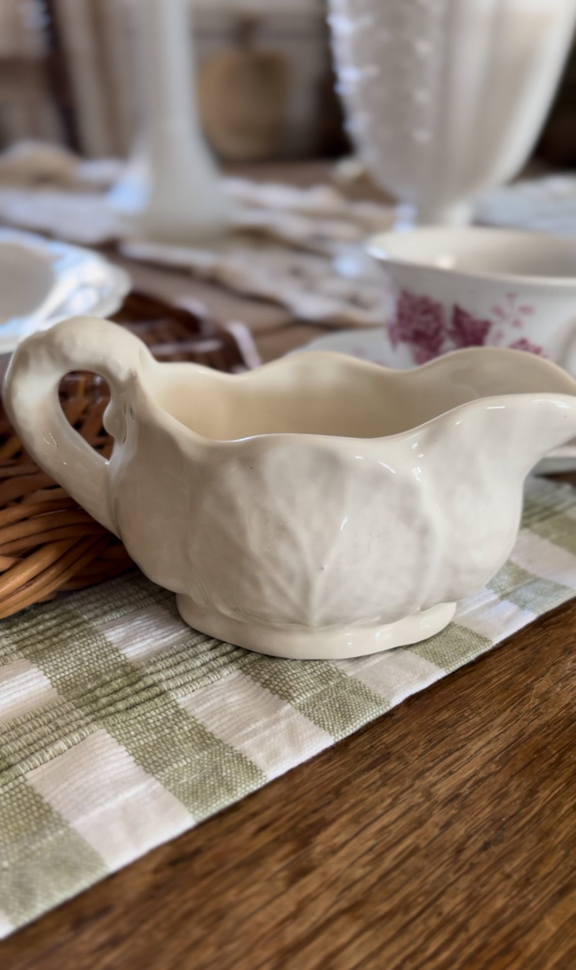 Ceramic Cabbage Creamer