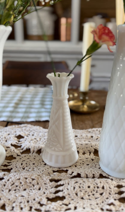 Milk Glass Vase (Assorted Options)