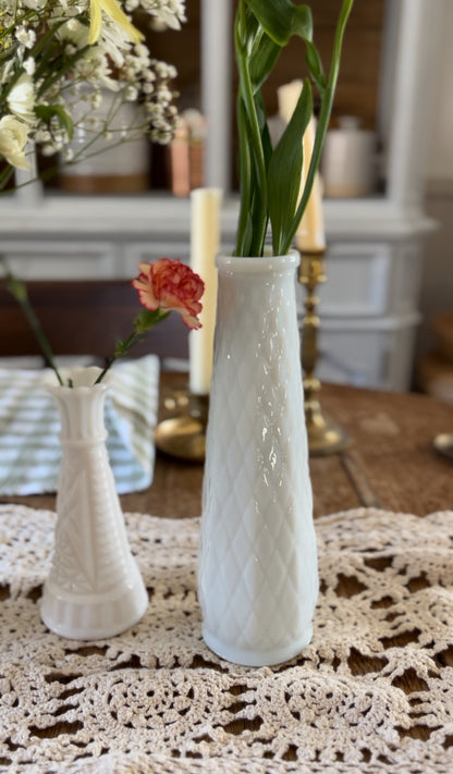 Milk Glass Vase (Assorted Options)