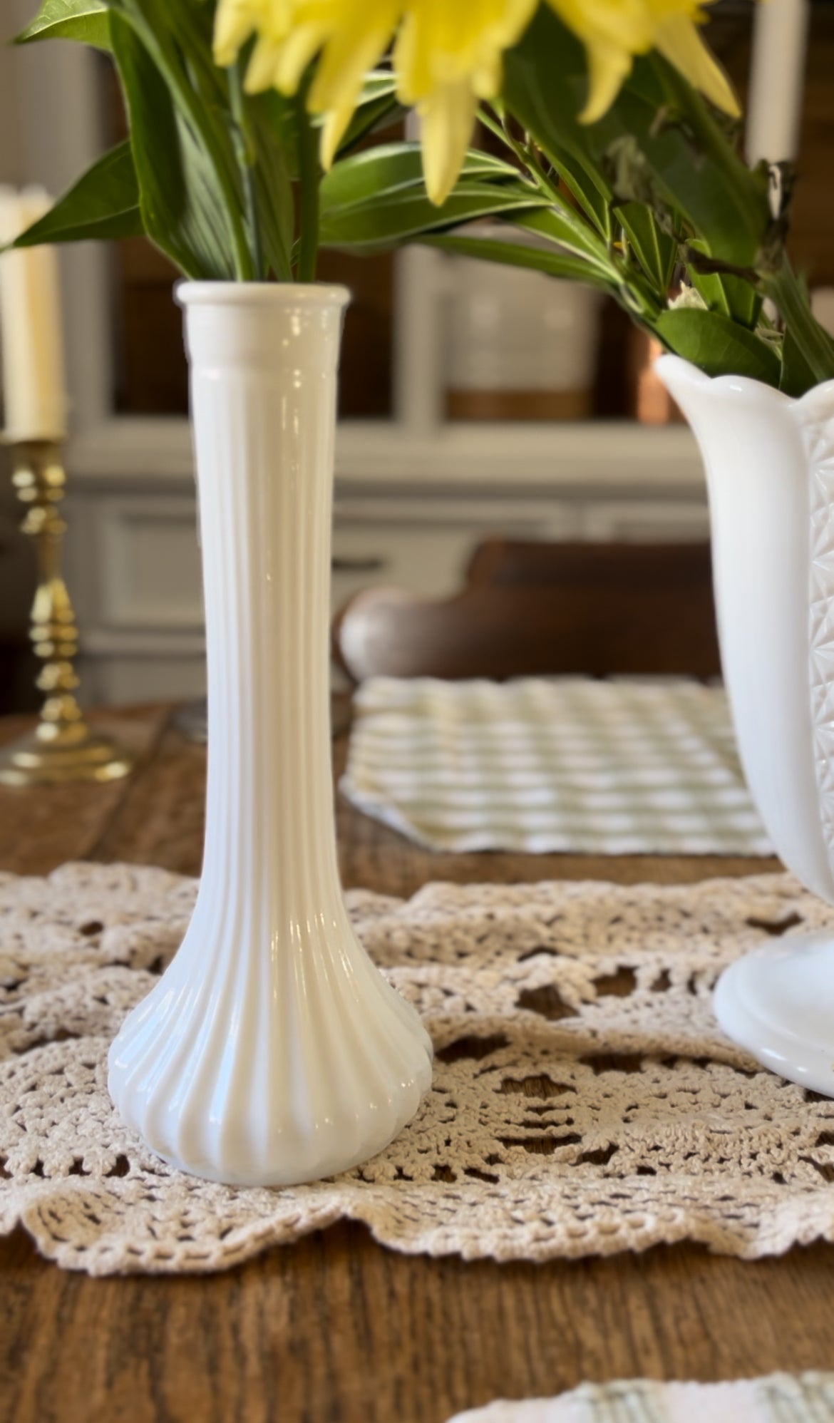 Milk Glass Vase (Assorted Options)