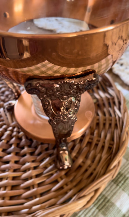 Copper and Crystal Coffee/Tea Carafe Warmer