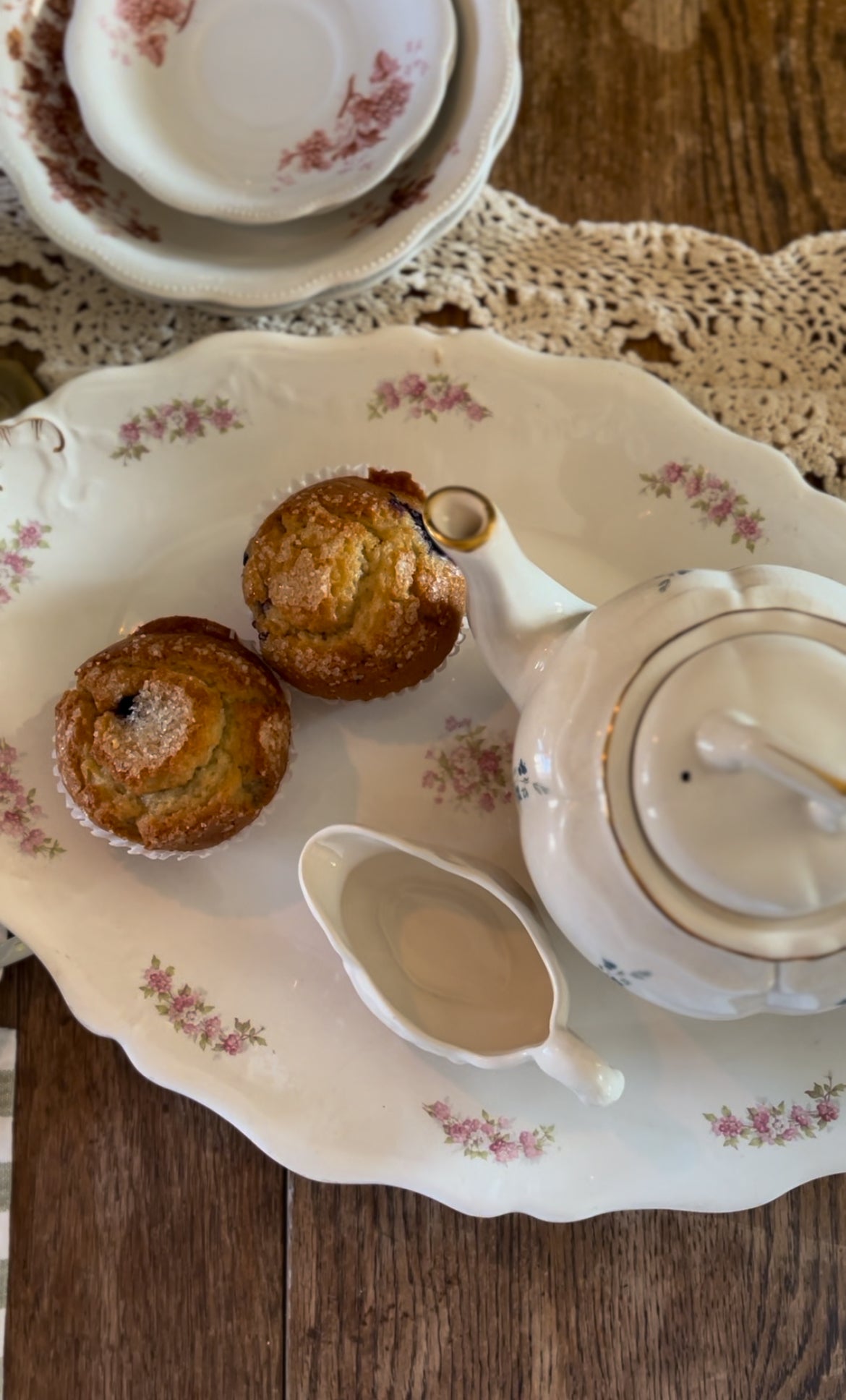 John Haddock & Sons English Floral Platter