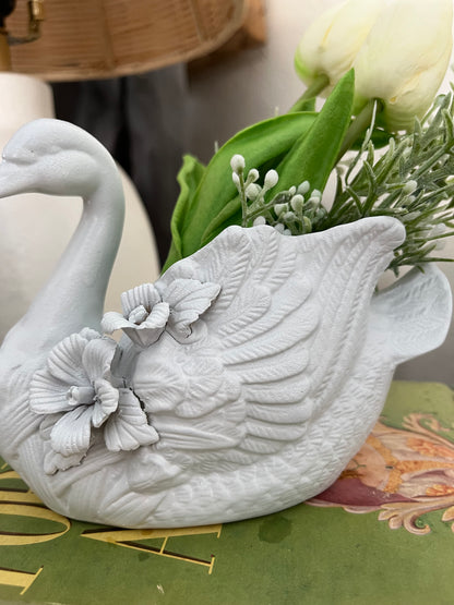 Small Swan Planter