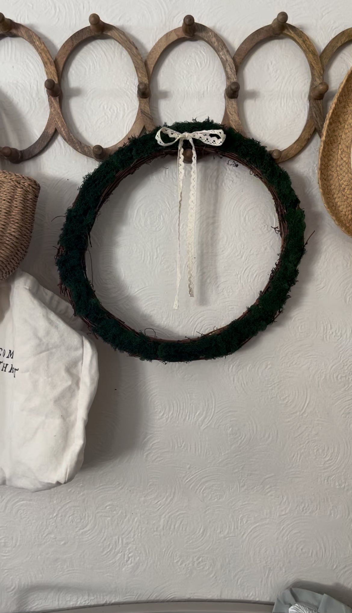 Handmade Grapevine Moss Wreath