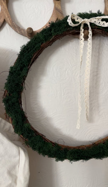 Handmade Grapevine Moss Wreath