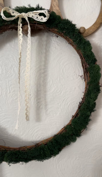 Handmade Grapevine Moss Wreath