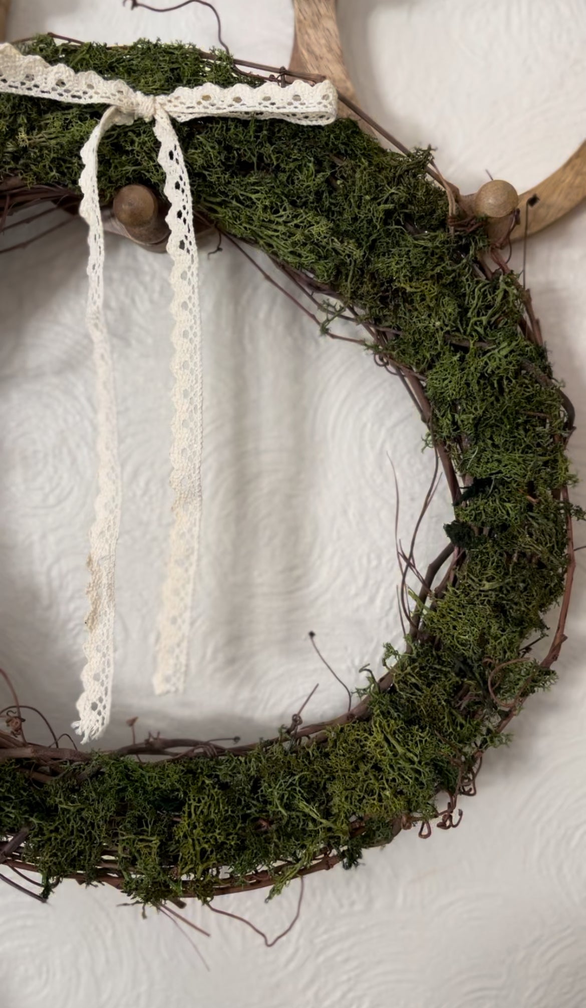 Handmade Grapevine Moss Wreath