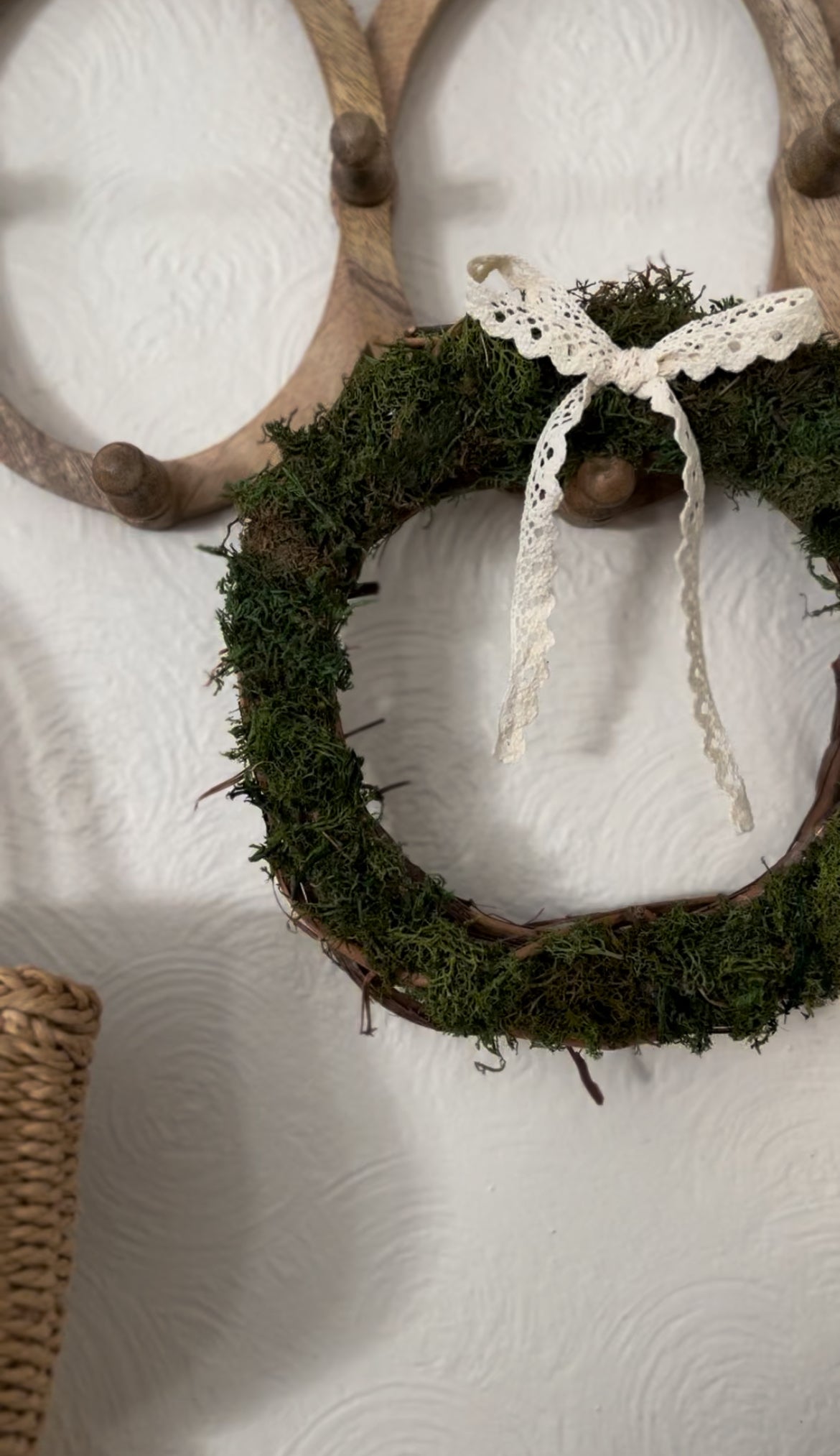 Handmade Grapevine Moss Wreath