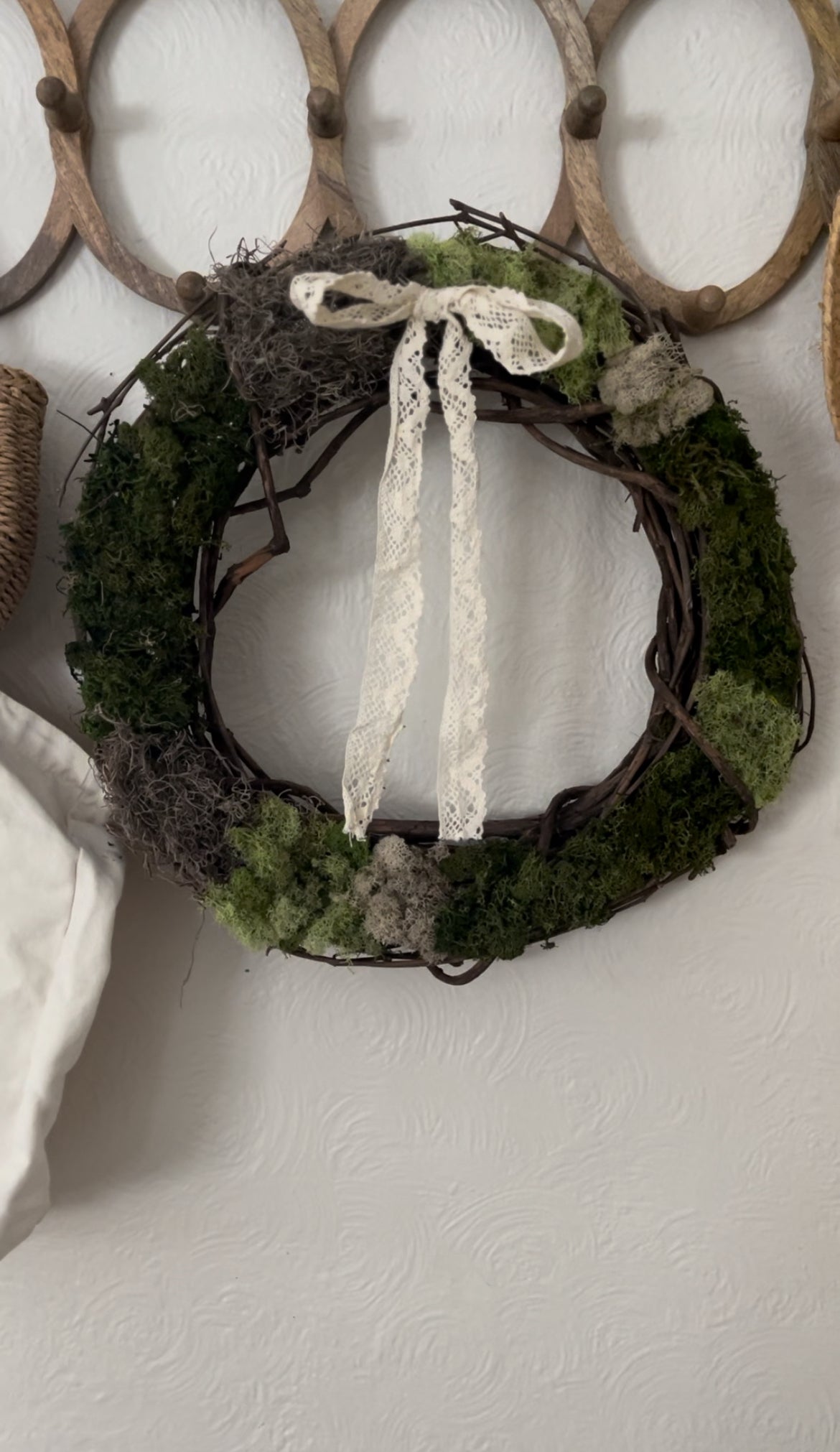 Handmade Grapevine Moss Wreath