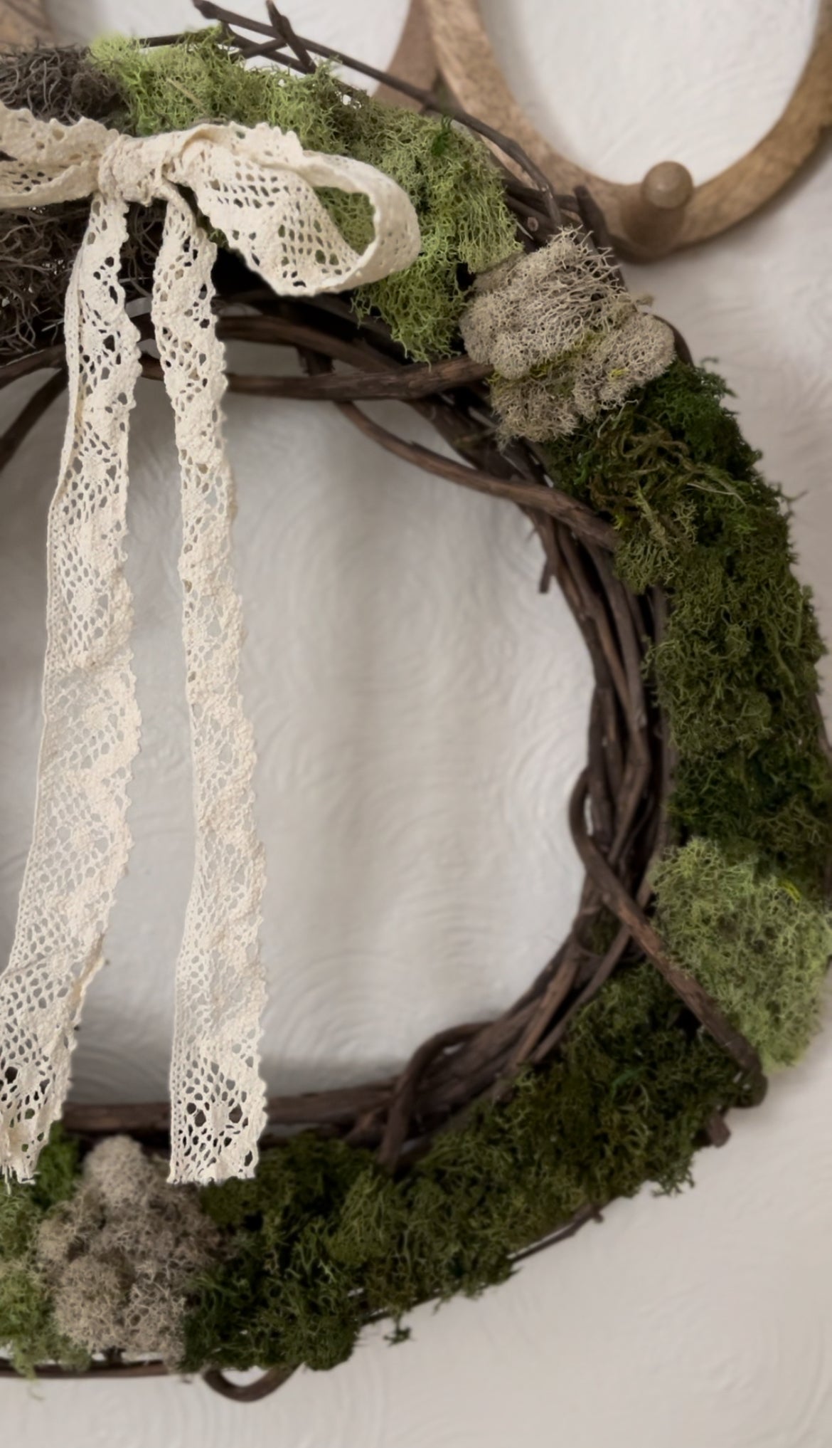 Handmade Grapevine Moss Wreath