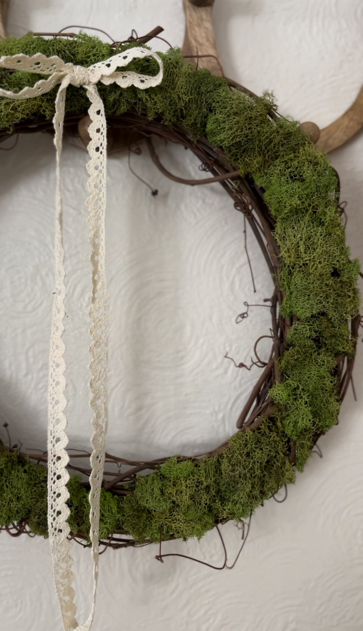 Handmade Grapevine Moss Wreath