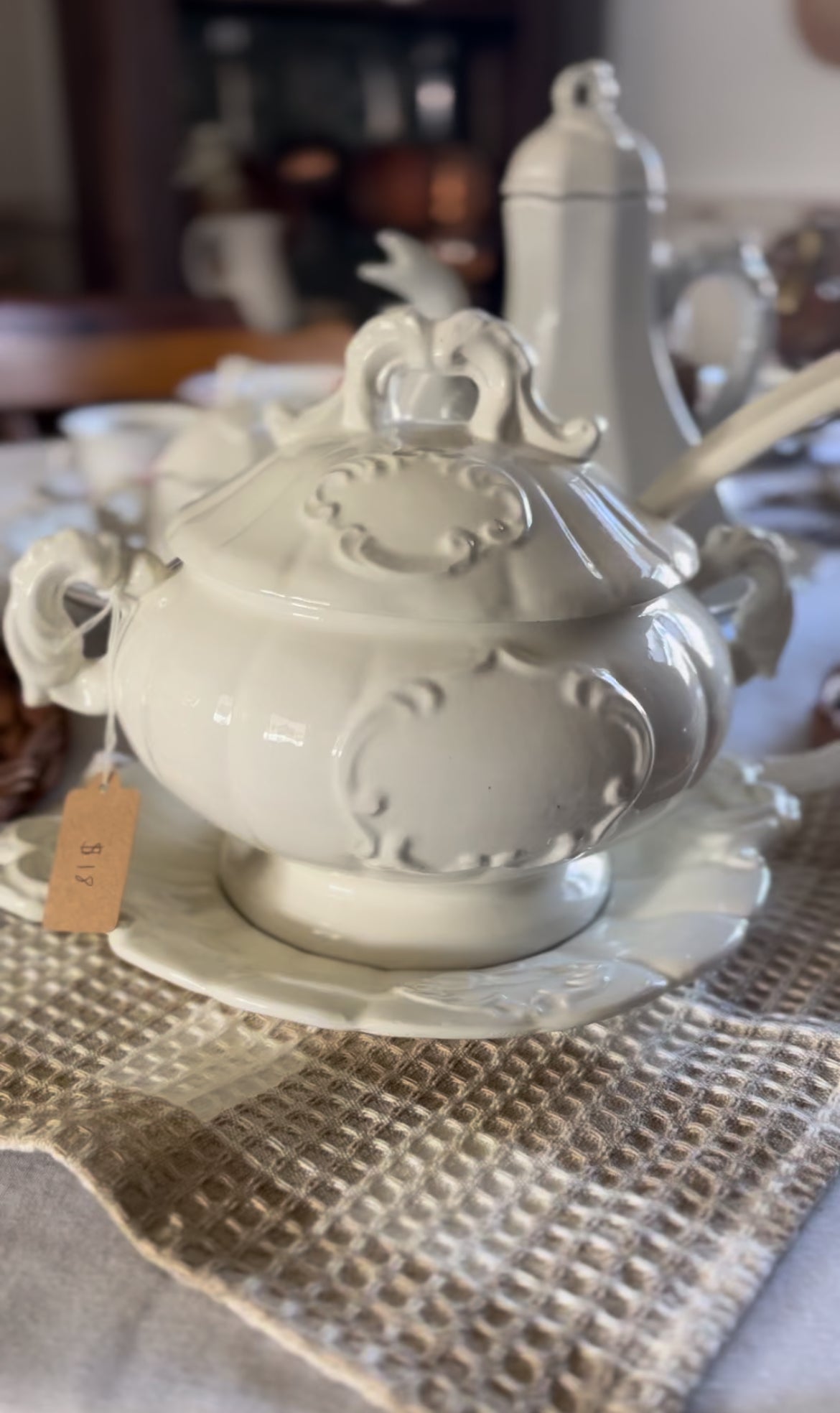 Ceramic 3-piece Soup Tureen