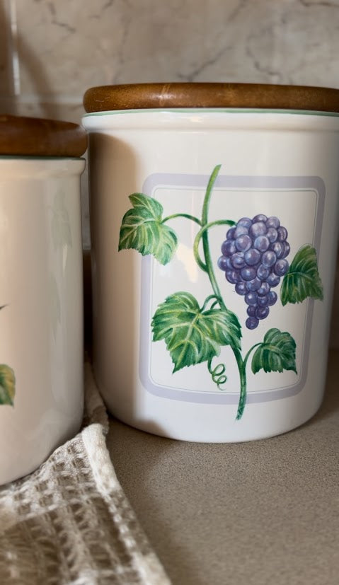 Vintage Himark Fruit Canisters