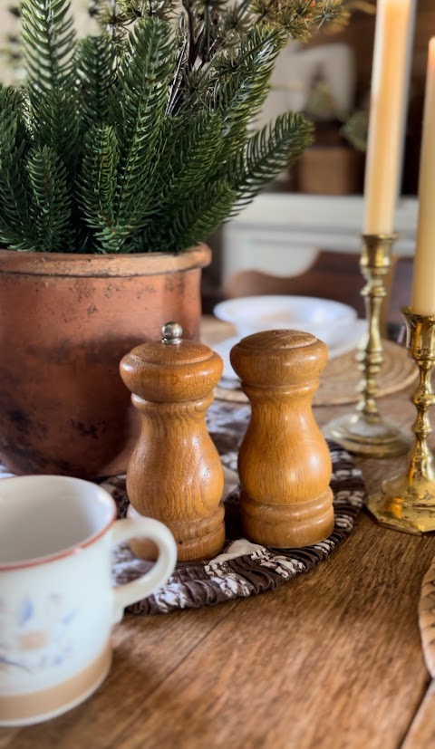 Wooden Salt & Pepper Shakers